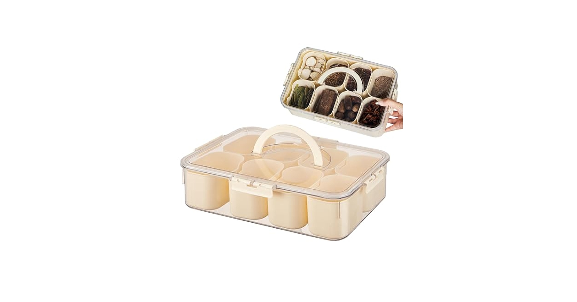Amazon｜蓋付き汎用トッピング容器 |食品グレードの調味料ポット